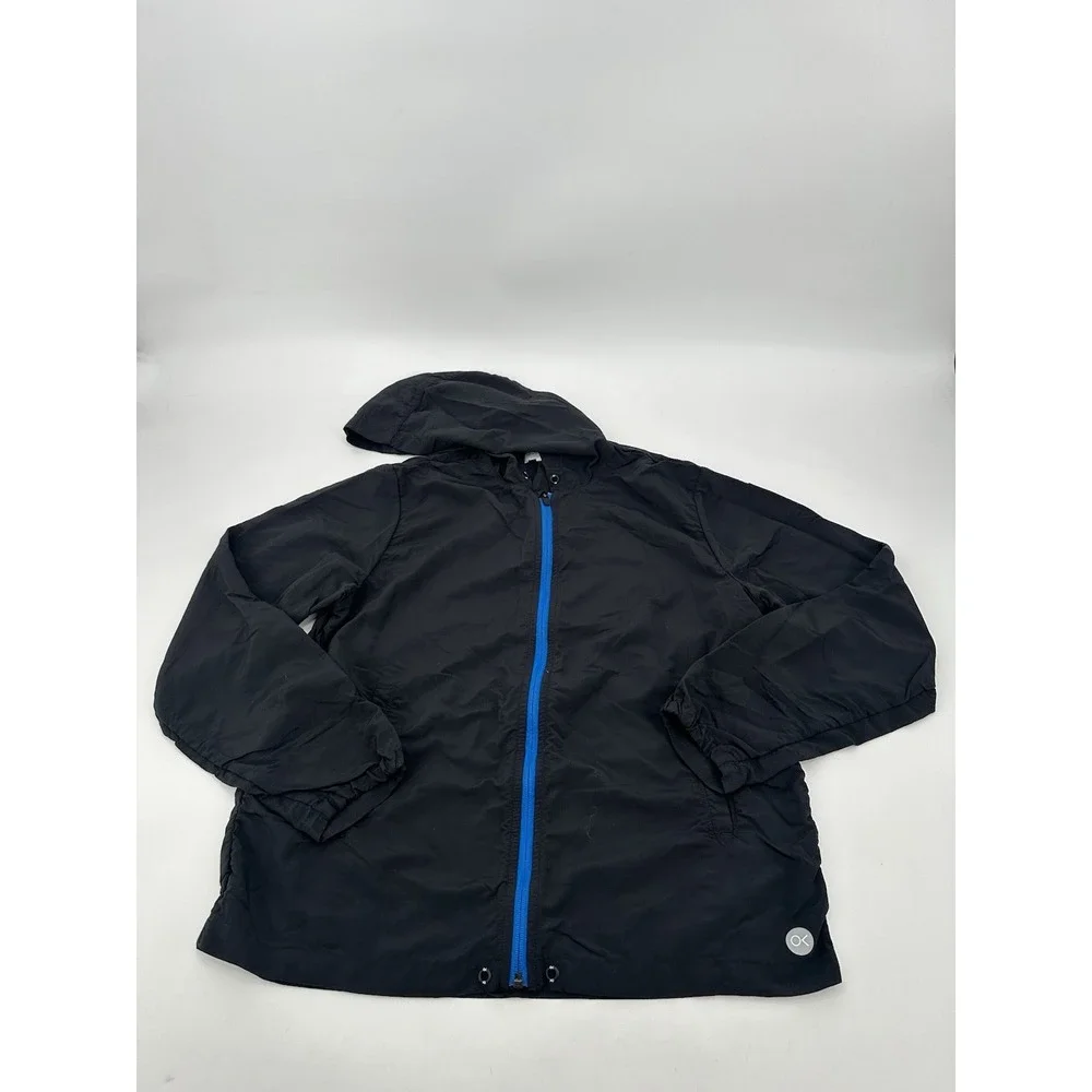 Outerknown Jacket Mens Black Mediu Active Ripstop Hoodie Zip Up Nylon Soft Shell